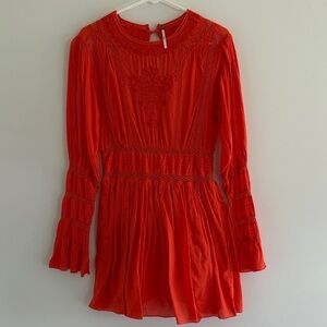 Free People Red Mini Dress